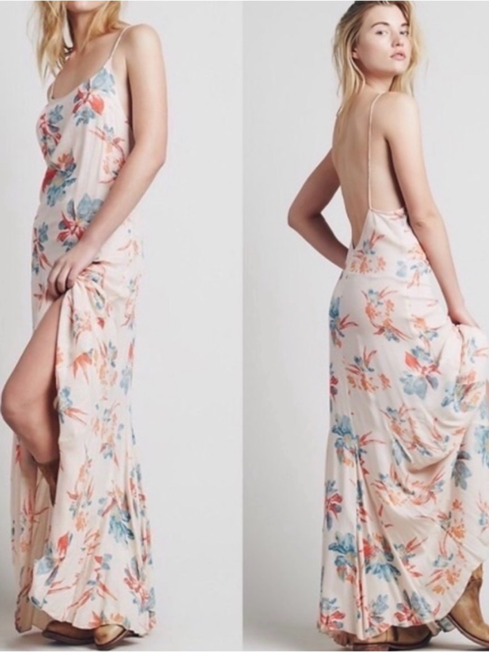 Free People Star Chasing Slip Maxi Dress Size XS